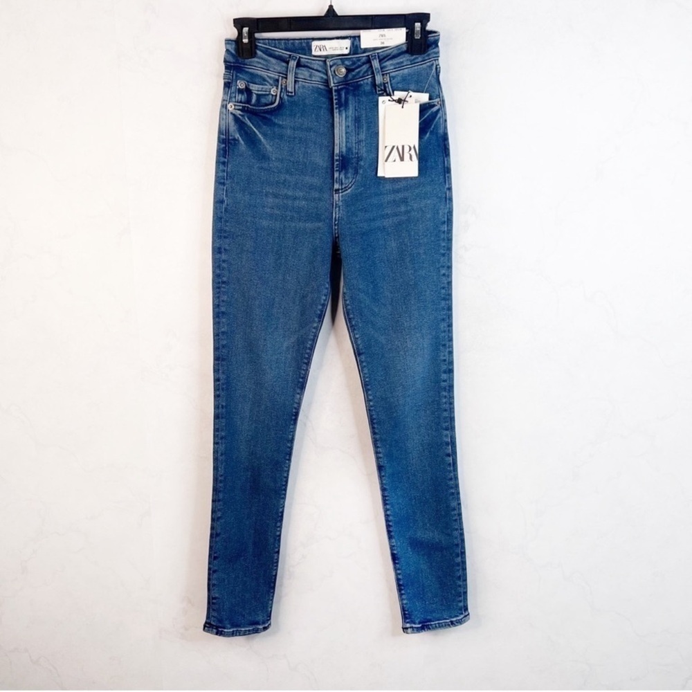 Zara Women's Denim Blue Skinny Jeans